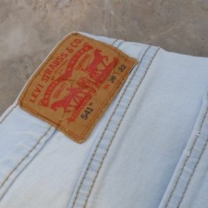 541 Levi Denim Jeans W36 L32 Light Stone Wash